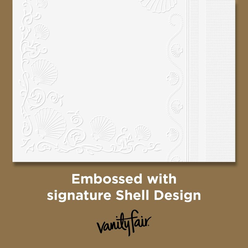 Vanity Fair Entertain Paper Napkins, 40 Count, Disposable Napkins Made For Entertaining And Events
