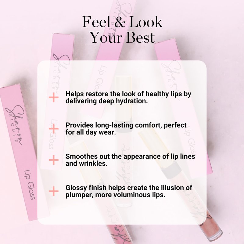 Sharon Nicole Pink High Gloss, Long Lasting, Moisturizing Lip Gloss | Provides All Day Comfort & Wear | Cruelty Free | Beauty Made in Italy Shade Twin Flame
