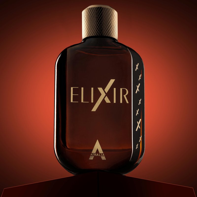 Atralia Elixir Eau de Parfum 100ML | Fresh Amber Woody Perfume for Men | Long Lasting Fragrance with Mint, Lavender, Bergamot, Amber & Vanilla