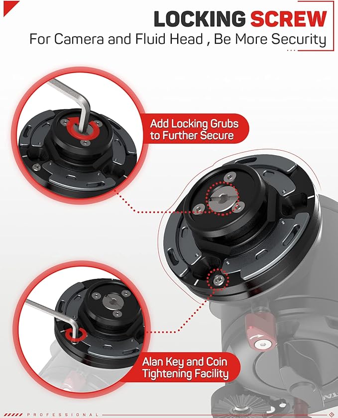 IFOOTAGE Quick Release Plate Seastar Q1S, Upgrade Camera Quick Connect Tripod Mount Compatible with Canon, Nikon, Sony DSLR Camcorder Video Photography, Ball Head,Tripod, Monopod, Slider etc