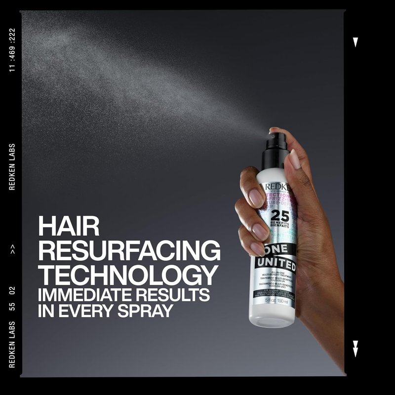 Redken One United Leave-In Conditioner - Multi-Benefit Hair Treatment, Heat Protectant & Detangler Spray | Paraben-Free