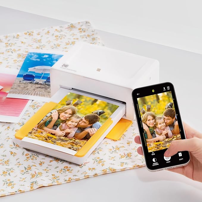 KODAK Dock Plus 4x6'' Photo Printer, 10 Sheets, Docking & Bluetooth Smartphone Printer for iPhone & Android, Instant Color Prints, 4PASS Dye Sublimation