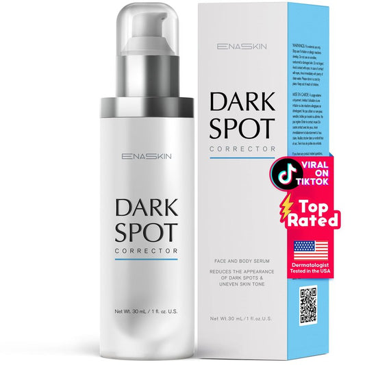 EnaSkin Dark Spot Corrector for Face & Body - 5% Tranexamic Acid, Niacinamide & Acid-Free Renewal Peptide - Hyperpigmentation, Melasma & Sun Spot Treatment, Gentle for Sensitive Skin, 1.01 fl oz