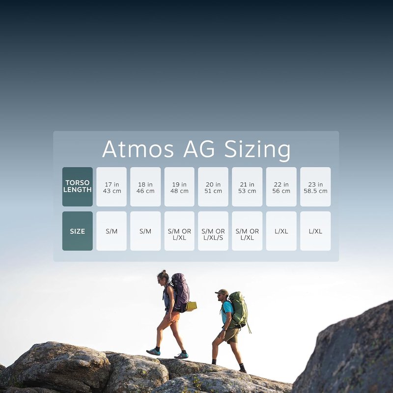 Osprey Atmos AG 50L Men's Backpack - Lightweight Hiking Pack with Adjustable Fit