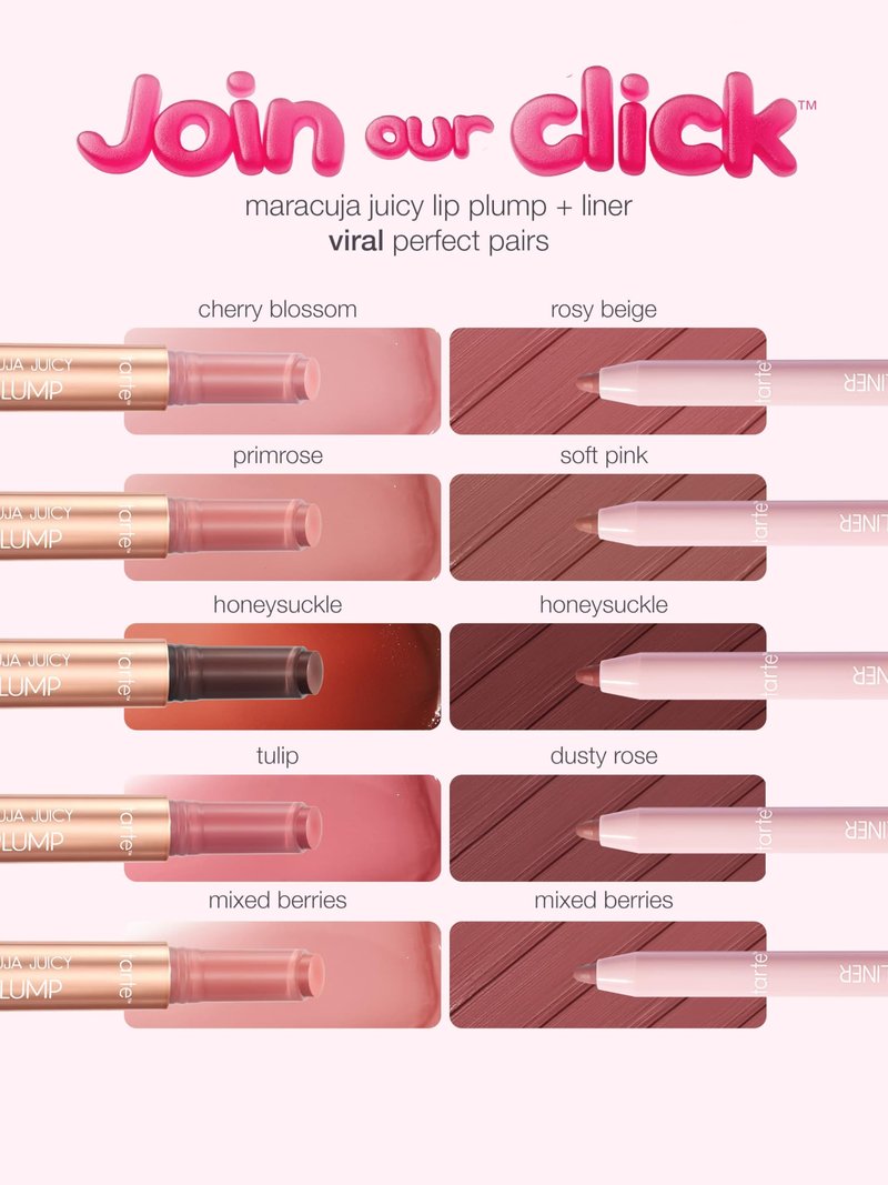 tarte maracuja juicy lip plump – Hydrating & Volumizing Lip Plumper Gloss Balm with Nourishing Hyaluronic Acid, Plumps & Moisturizes, Vegan & Cruelty-Free, full size, honeysuckle