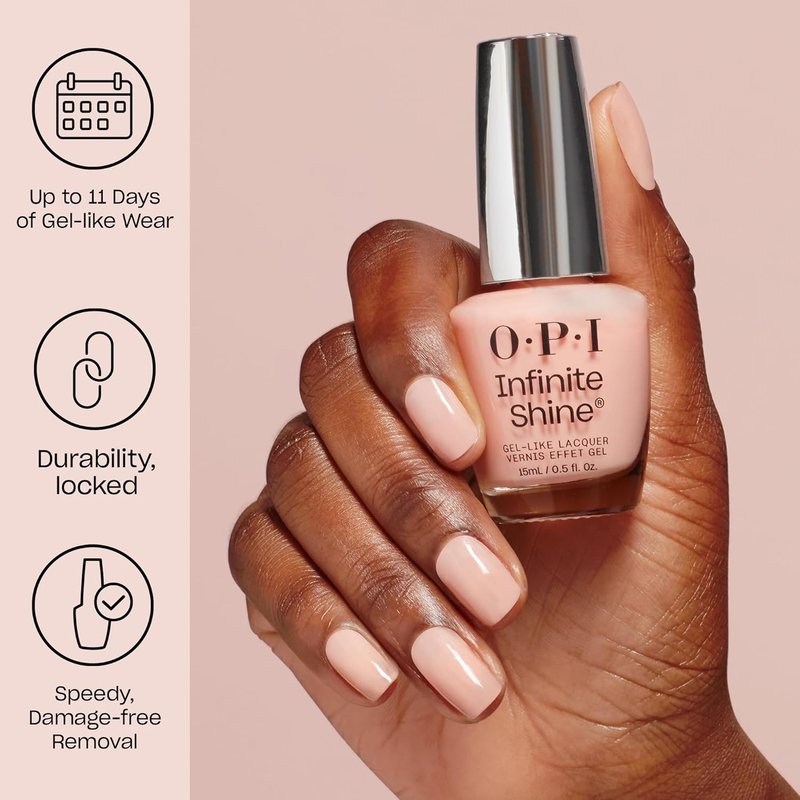OPI Infinite Shine Passion - Sheer Soft Pink Crème Long-Lasting Gel Nail Polish | Vegan & Streak-Free