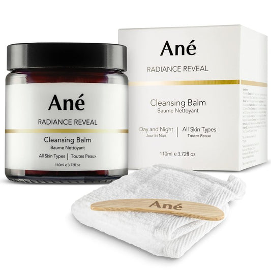 Ané Cleansing Balm Deep Cleansing Makeup Remover Balm with Travel-size Reusable Makeup Remover Cloth - 3.72 fl oz - Day & Night