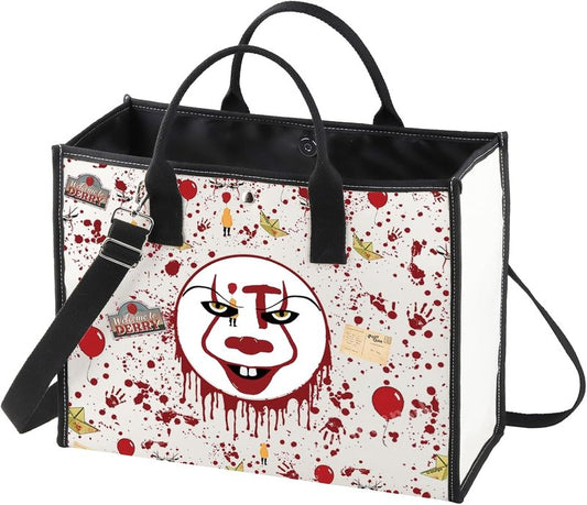 Horror Clown Makeup Bag - Zipper Pouch for Cosmetic Storage | Perfect Gift for Horror Movie Fans
