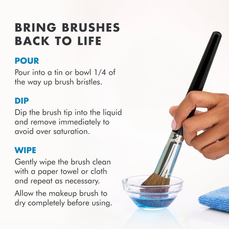 Cinema Secrets Makeup Brush Cleaner Spray - Original Blue Vanilla Formula | Quick-Drying & Rinse-Free