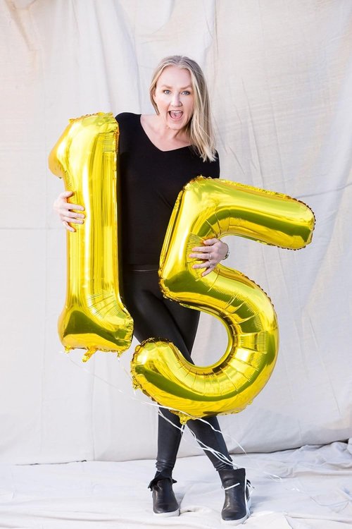 Gold Number 15 Balloon - 40 Inch Golden Birthday Decoration for 15th Party | Perfect for Boys & Girls