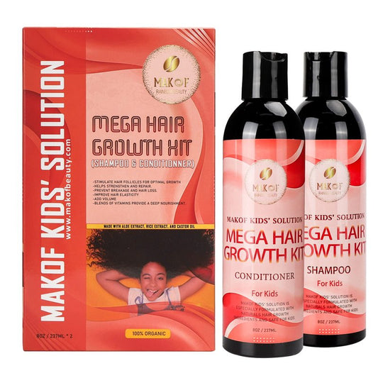 HAIR GROWTH SHAMPOO & CONDITIONER FOR KIDS. Blend of Naturals oils for Healthy hair. Nourishing, hydrating and Moisturizing. Suitable for All Types of Hair. (Curly, wavy, straight.)