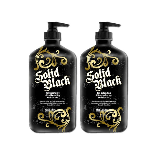 Solid Black Tan Extending Moisturizer Lotion - Ultra-Hydrating, 18.25 oz (2 Pack)