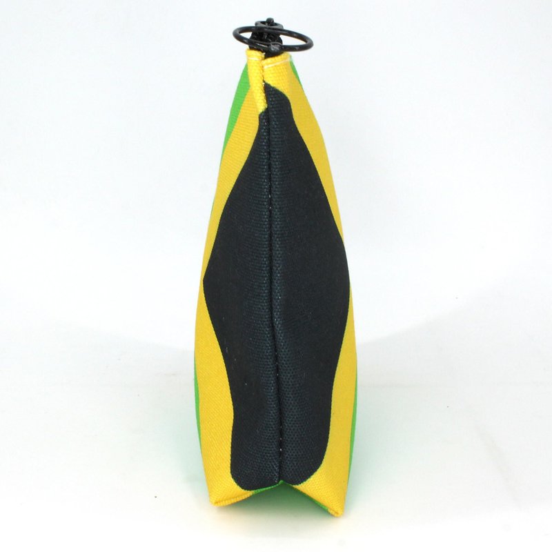 VOARYISA Canvas Makeup Bag Travel Toiletry Bag Makeup Bag for Women Girls Jamaica Flag Reggae(Jamaican-10PCS)