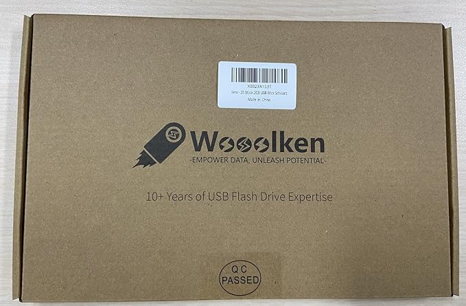 Wooolken 20Pack 2GB USB 2.0 Flash Drive with Keychains,Swivel USB Thumb Drives Memory Stick USB Drive for PC Laptop Computer (Black)