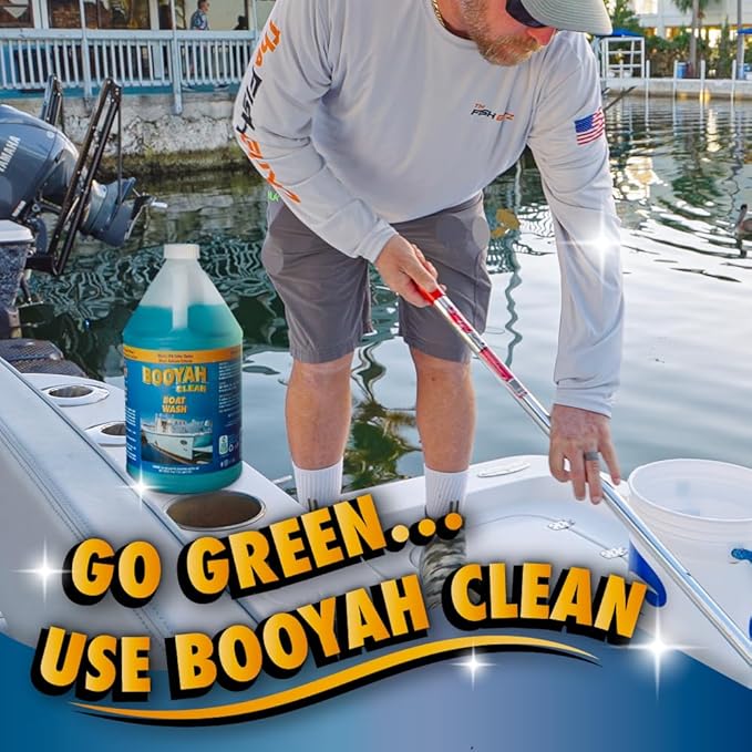Booyah Clean Boat Wash – Only 4oz Per Gallon Super Concentrated Formula for Cleaning All Types of Watercraft – Meets EPA Safer Choice Direct Release Criteria