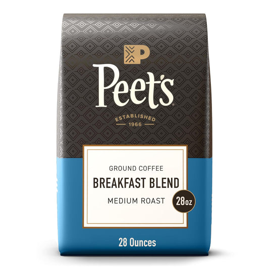 Peet's Coffee Medium Roast Ground Coffee - 100% Arabica Breakfast Blend, 28 Ounce Bag