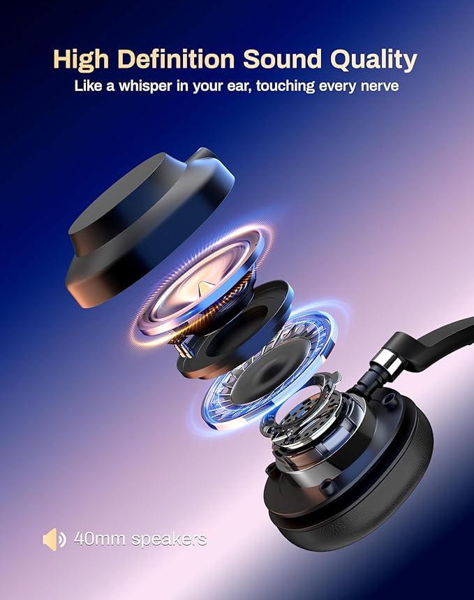 USB Headset with Microphone for PC-Wired Noise Reduction Office Headset for Work with Laptop/Mac,Computer Headphones with Volume Control & Mic Mute,Compatible with Zoom/Skype/MS Teams/Call Centers