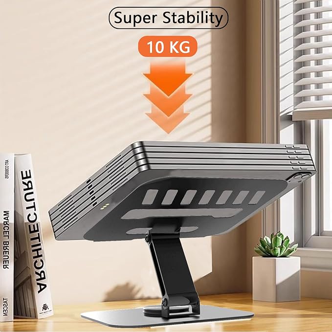 TAPMEI Large Metal Tablet Stand 360° Rotation for 4-16” Tablet, Grey