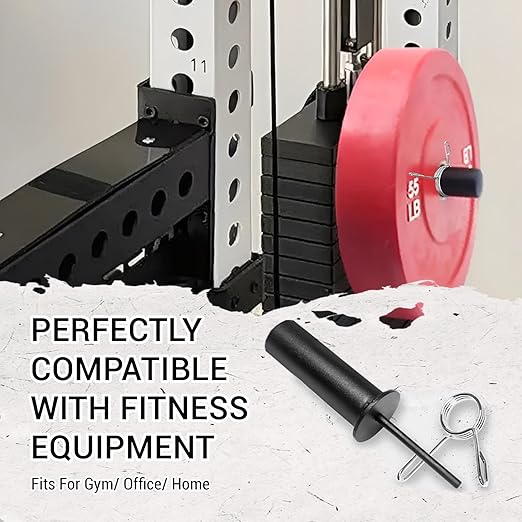 Weight Stack Pin with Spring Clip Collar – Gym Pin for Weight Stack Machine, Weight Stack Extender Pin Strength Training Equipment for Commercial Gym and Home Gym