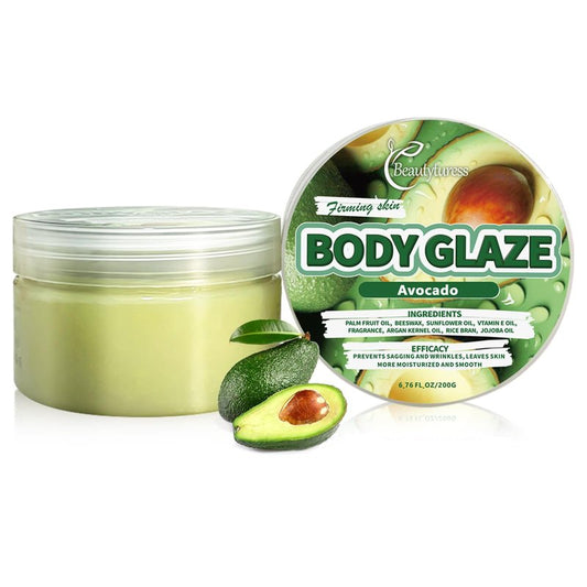 BEAUTYTURESS Avocado Body Butter – Deep Moisturizing Body Cream with Shea Butter & Vitamin E, Hydrates & Softens Dry Skin, High Mourishing, for All Skin Types