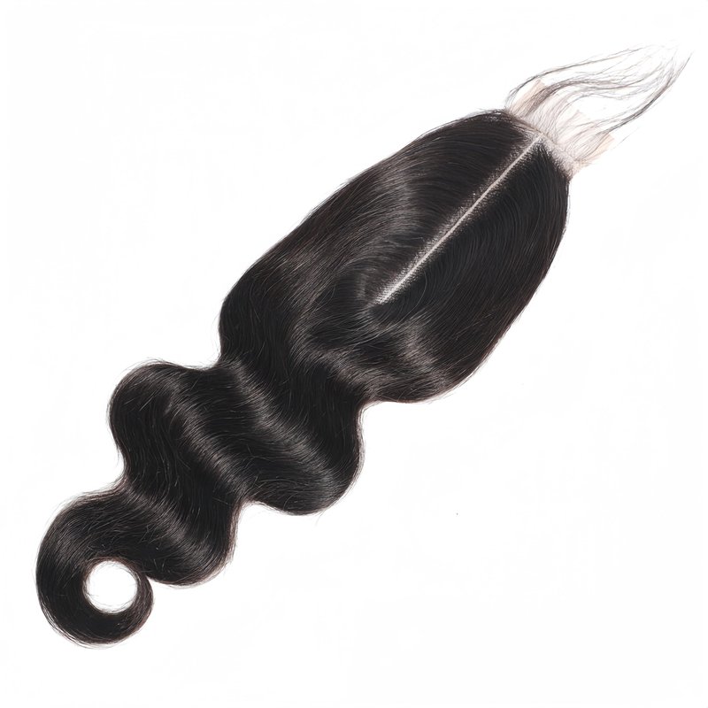 Czrleaty Brazilian 2x6 HD Lace Closure with Baby Hair Deep Middle Part 2x6 Closure Human Hair Body Wave (20")