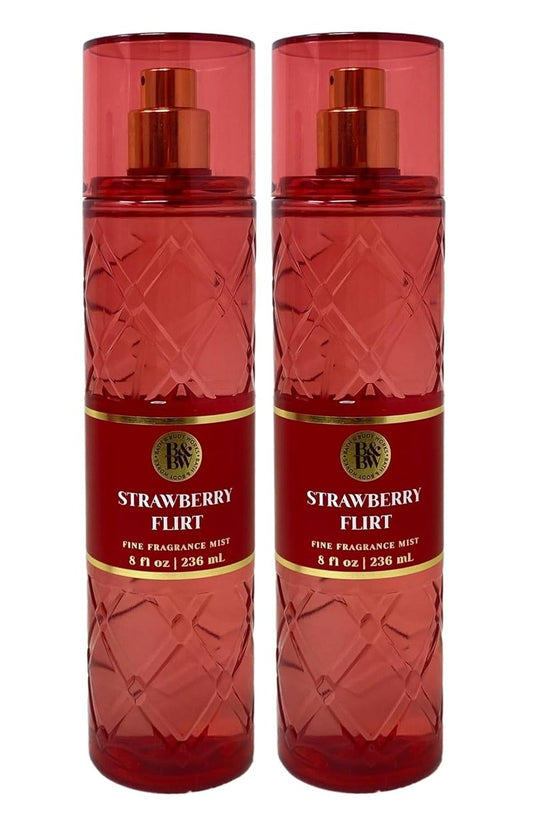 Strawberry Flirt Fine Fragrance Mist Bundle - 2 Full Size Bottles | Bath & Body Works