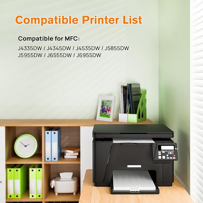 Gagalay Ink Cartridges for Brother Printer Replacement for Brother Ink Cartridges Work for MFC-J4335DW MFC-J5855DW MFC-J6555DW Printers, X-Large Capacity, Black Color
