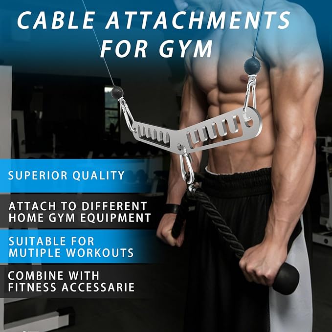 Lights Mountain Adjustable Double to Single Pulley Adapter Plate – Multi-Slot Stainless Steel Cable Machine Connector with 3 Carabiners for LAT Pulldown, Biceps, Triceps & Functional Fitness