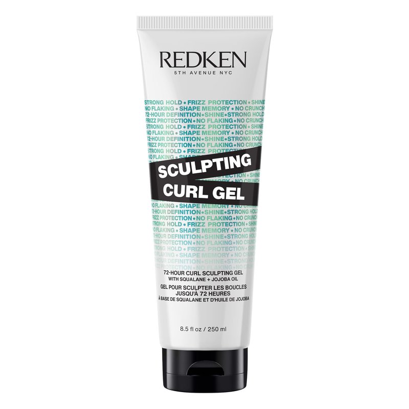 Redken Sculpting Curl Gel - 72-Hour Strong Hold, Crunch-Free & Flake-Free, Helps Tame Frizz