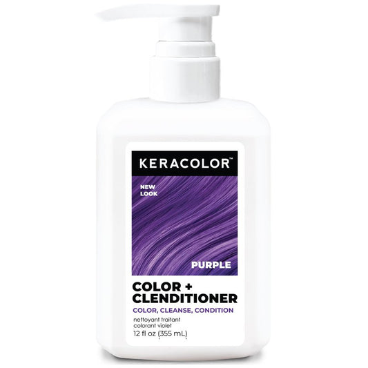 Keracolor Clenditioner PURPLE Hair Dye - Semi Permanent Hair Color Depositing Conditioner, Cruelty-free, 12 Fl. Oz.