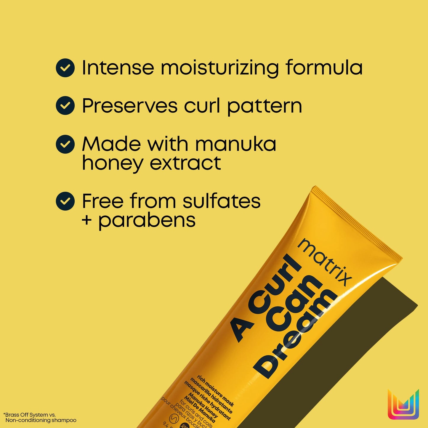 Matrix A Curl Can Dream Rich Mask | Hydrating & Deep Conditioning Leave-In Mask | Curly & Coily Hair | Sulfate & Paraben Free | Preserves Curl Pattern | Packaging May Vary | 9.4 Fl. Oz.