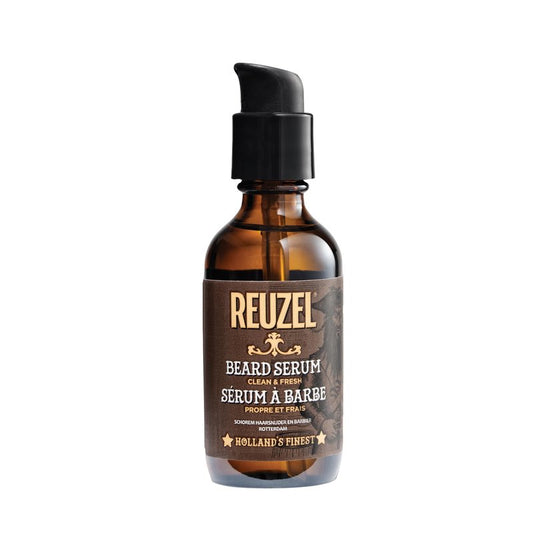 REUZEL Clean & Fresh Beard Serum, Hydrating, Non-Comedogenic, Natural, Non-Greasy Finish, Light Citrus Mint Scent, For All Skin Types, 2 oz