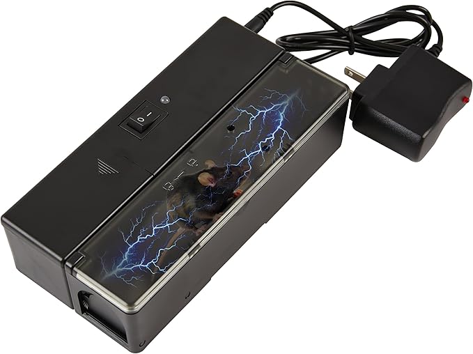 GSS Electric Mouse Trap, Smart Escape-Proof Design Mole Traps, Battery Powered with Alert Light (Only by Batteries)