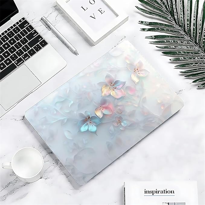 COTAIL Compatible with MacBook Air 13.3 13.6 Inch Case 2022 2021 2020 2019 Plastic Hard Shell Case Cover,13.3 Air (A1932/A2179/A2337), Floral