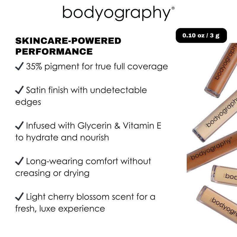 Skin Slip Full Coverage Concealer - L1 Cool Light by Bodyography for Women - 0.1 oz Concealer