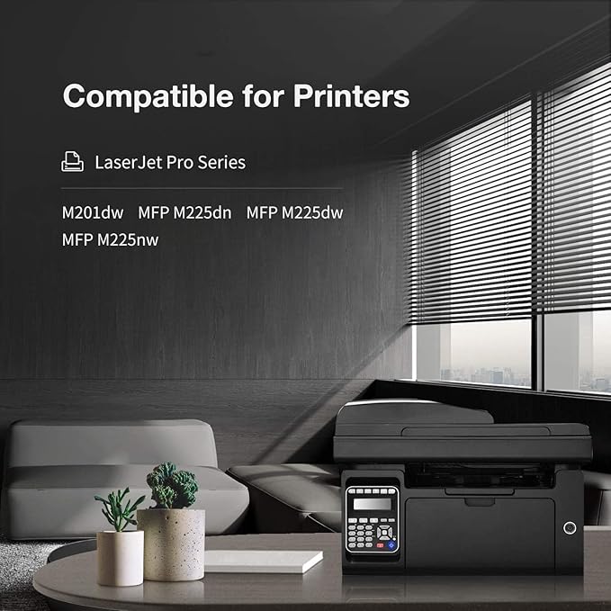 LEMERO 83X CF283X Toner Cartridge Compatible Replacement for HP 83X CF283X 83A CF283A High Yield - use with LaserJet Pro M201dw MFP M225dw MFP M225dn MFP M225nw (Black, 4-Pack)