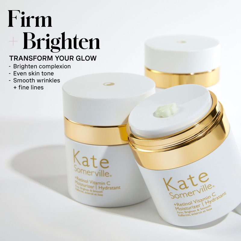 Kate Somerville Retinol Vitamin C Moisturizer – Anti-Aging Overnight Face Cream Brightens, Firms and Smooth Skin, 1.7 Fl Oz