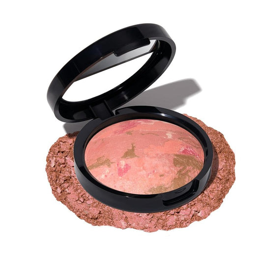 Laura Geller Baked Blush-n-Bronze | Marbleized 2-in-1 Sculpting Bronzer & Blush - Berry Bronze
