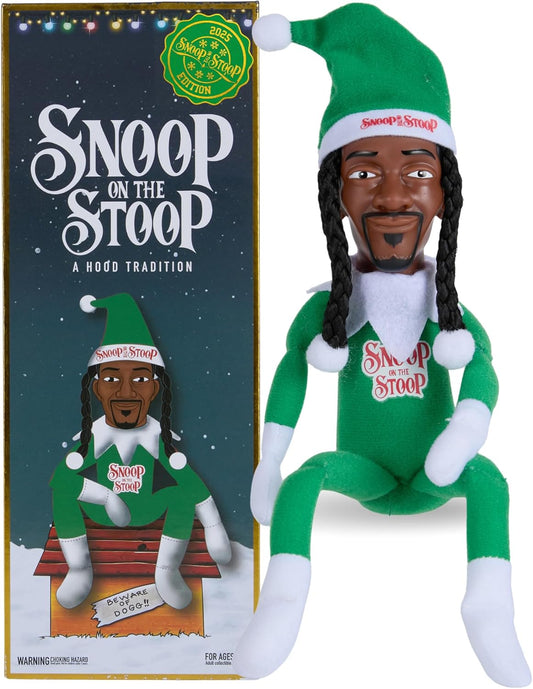 Snoop Dogg Christmas Shelf Décor - 12” Snoop on The Stoop Figurine for Festive Home Styling