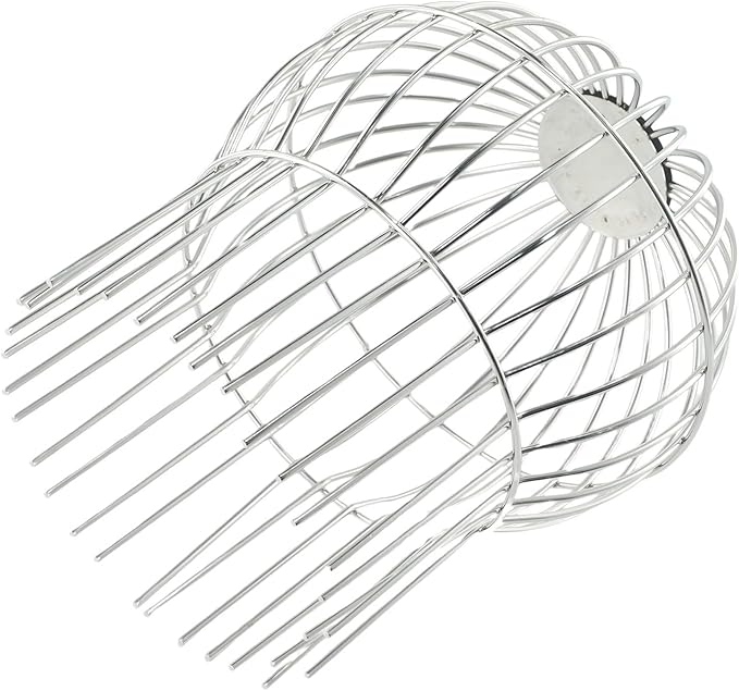 304 Stainless Steel Drain Filter Strainer, Anti-Blocking Round Downspout Mesh Cover for Roof Gutter Cleaning Tool(160MM)