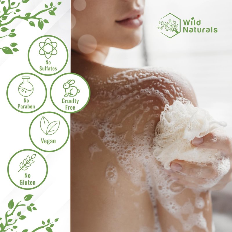 Manuka Honey Eczema and Psoriasis Body Wash – Organic, Natural Body Wash with Aloe Vera, Cehami, and Manuka Honey – Plant-Based, Sulfate-Free, Cruelty-Free Skincare