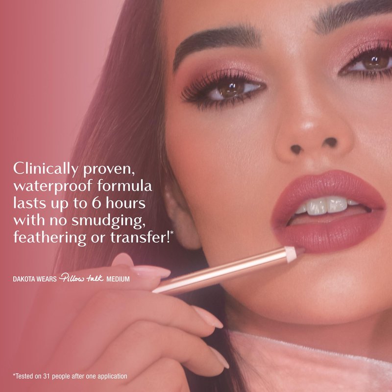 Charlotte Tilbury Lip Cheat Lip Liner Pencil - Creamy Fuller-Looking Lip Pencil with Jojoba Oil & Hyaluronic Acid - Waterproof, Smudge-Proof & Transfer-Proof - 6H Wear - Berry Naughty