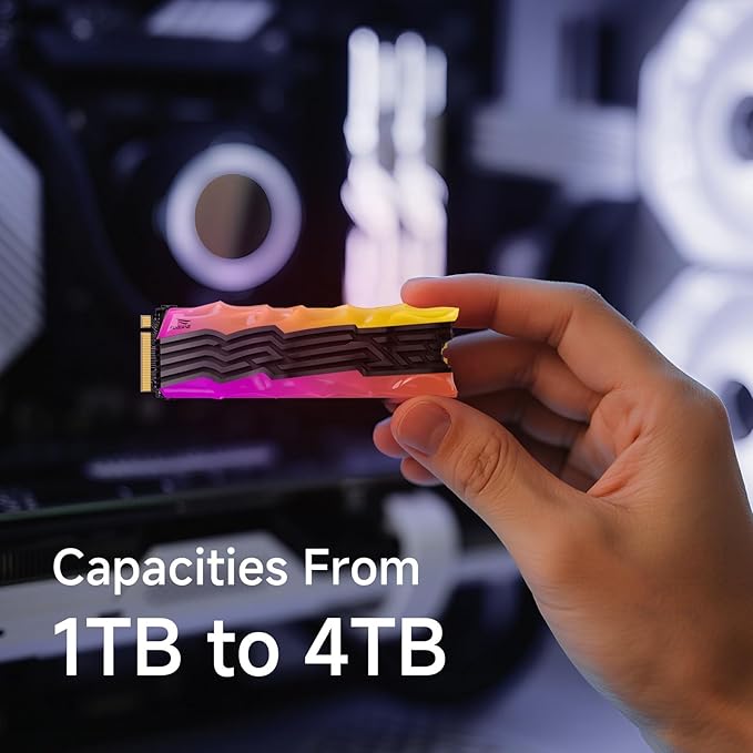 fanxiang S790R 2TB NVMe M.2 SSD PCIe 4.0 x4, Internal Solid State Drive with RGB Heatsink, Up to 7450MB/s, 3D NAND TLC, PS5 Compatible, Ideal for Gaming, Creators & Professionals
