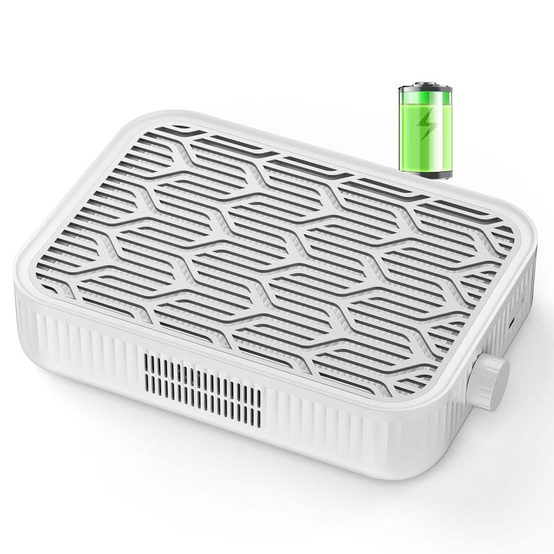 pozoera Nail Dust Collector Cordless - Rechargeable Nail Dust Collector Quiet & Powerful Suction, Professional Nail Tech Dust Collector for Acrylic Gel Polish Manicure Pedicure at Salon&Home