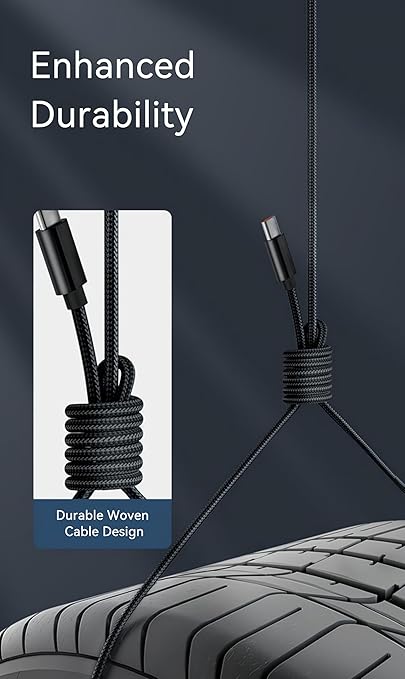[10ft 2-Pack] Woven USB C Cable for iPhone Air, MFi Certified Extra Long iPhone USB Charger to Type C Cord Fast Charging for Apple iPhone 17 Pro Max/16 ProMax/16e/15 Plus, Black Car CarPlay USBC Wire