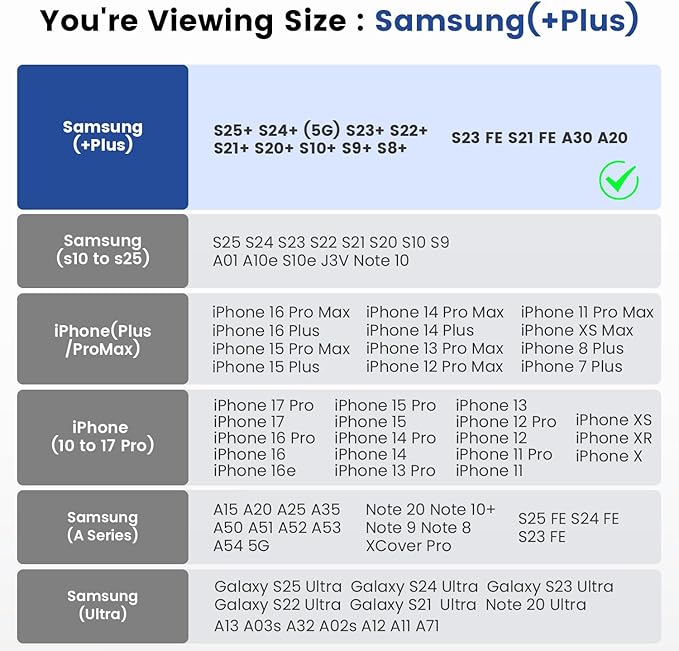 DeBin Case for Samsung Galaxy S26+ Plus 5G S25+ S24+ S23+ S22+ S21+ S20+, S10+ S8+ S9+, Cell Phone Belt Holster Clip Carrying Pouch Holder Cover, Pewter