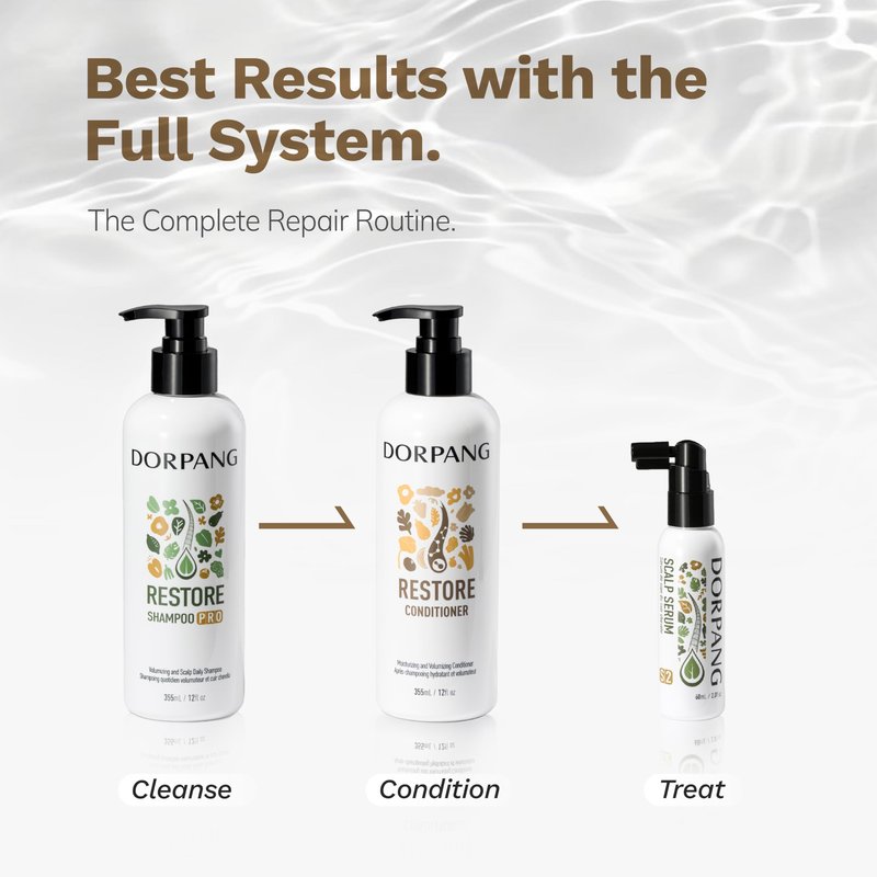 DORPANG Deep Conditioner for Damaged Hair, Hair Mask Keratin Treatment with KeraMatch™, Repairs Split Ends Moisturizing & Volumizing, Lightweight Color Safe Formula 12 fl oz