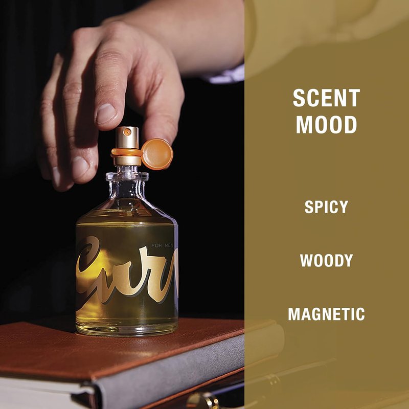 Curve Men's Cologne - Spicy Wood Magnetic Fragrance Spray for Day or Night | 6.8 Fl Oz