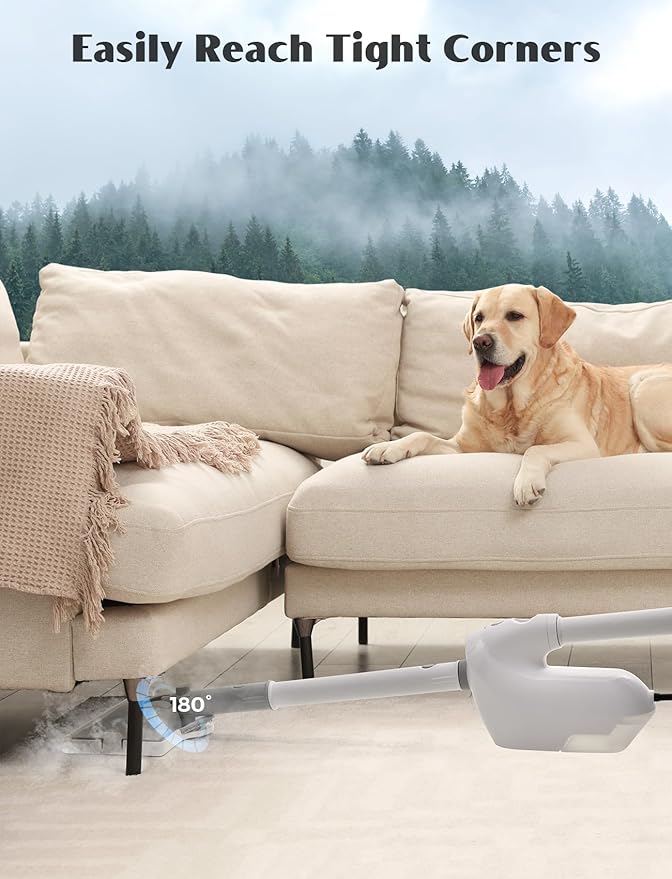 10-in-1 Steam Mop, Detachable Handheld Steam Cleaner, Multi & Up Steamer for Cleaning with 350ml Tank,10s Heat-Up, 23Ft Cord, 248Â°F 1200W Powerful Floor Steam Mop for Hardwood Floors, Grout, Carpet