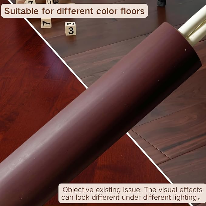BEIEBIJOB 3.3ft Self Adhesive Floor Cord Cover,Heavy Duty Soft PVC Cable Protector and Extension Cord Hider,Cord Management System to Hide Wires on Floor,Cable Cavity:0.61" (W) x 0.32" (H) Brown